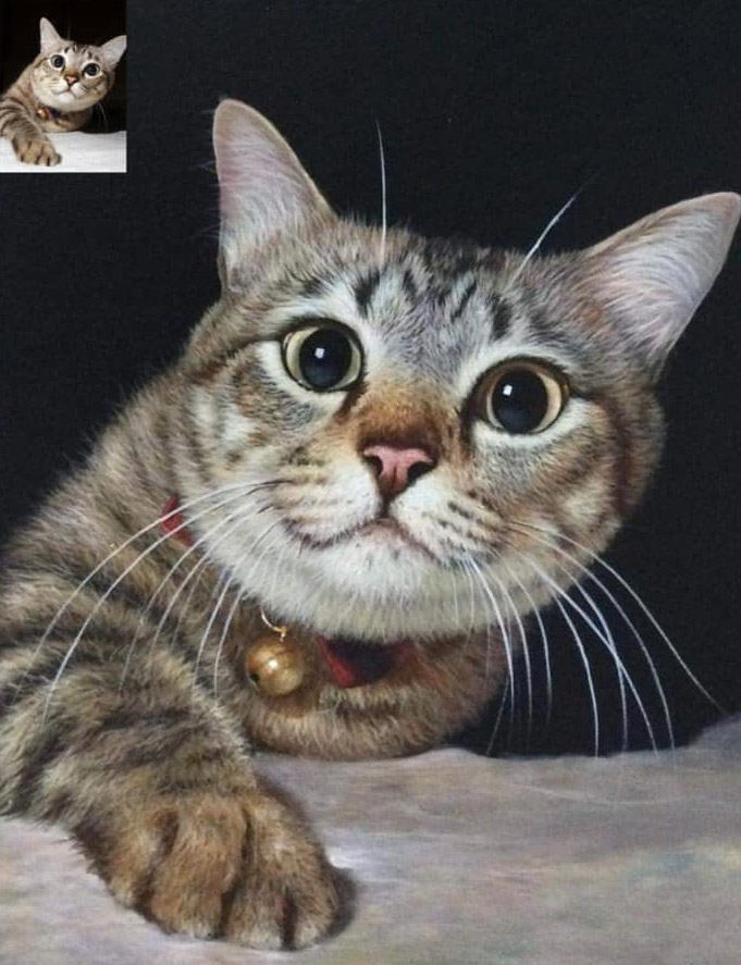 Maleri af en kat